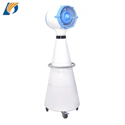 Movable Pressure type mist cooling fan POPULA A-4PT with Purple color