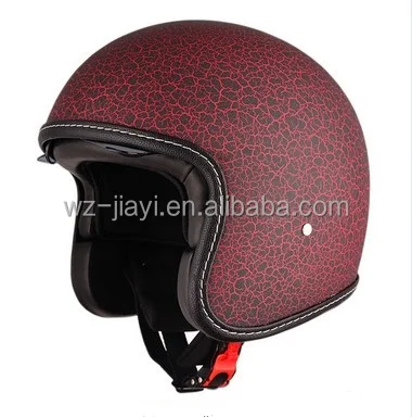 Open face motorcycle vintage helmet single lens/ECE and DOT approved