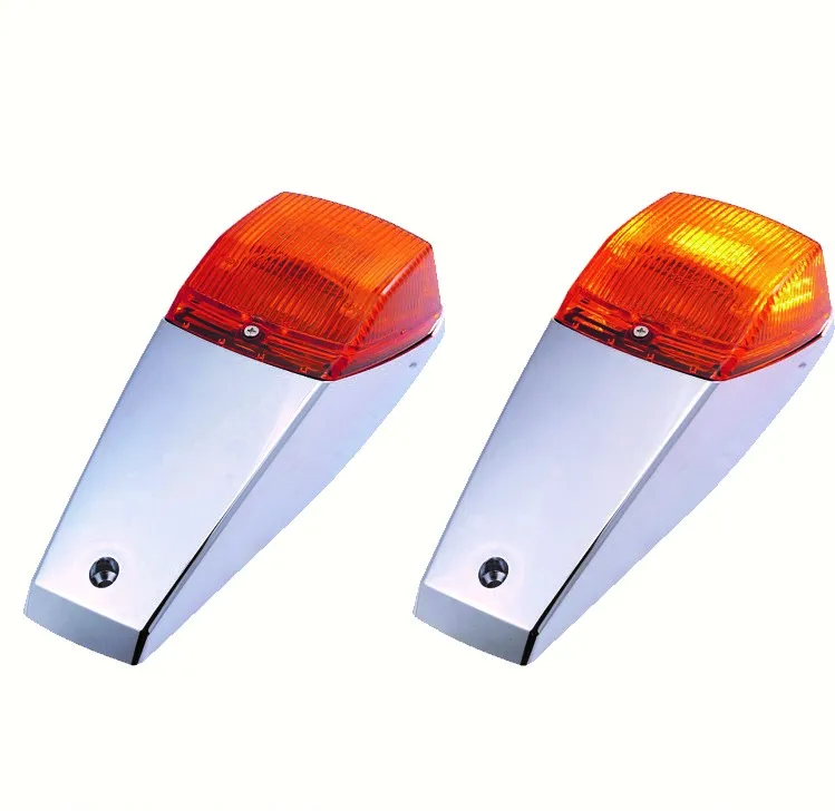 10 3/4 x 4 Inch Amber Square 42 LEDs Cab Lamp Marker Signal Tail Light Truck Trailer