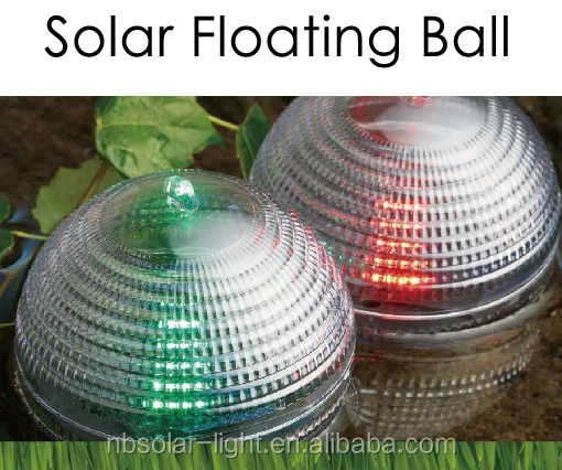 
outdoor solar floating ball light changing color LED 