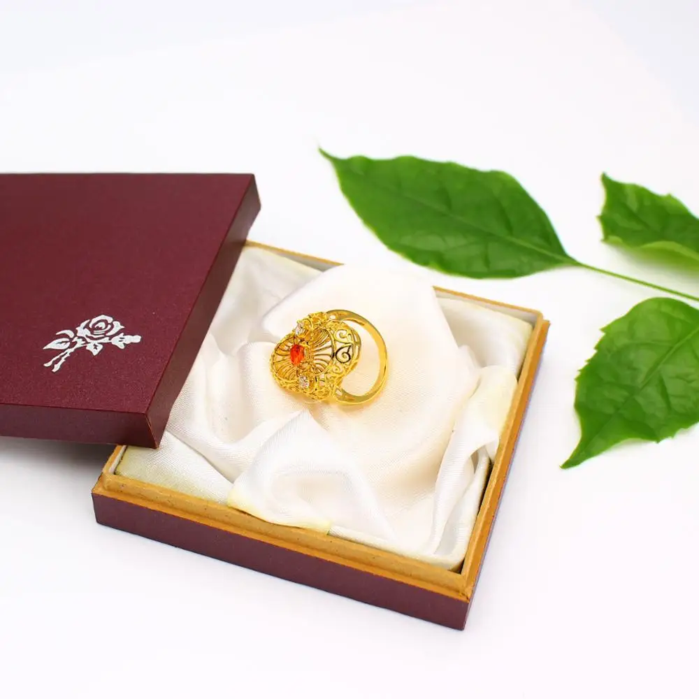 
fancy latest designs 18k gold finger ring for wedding 