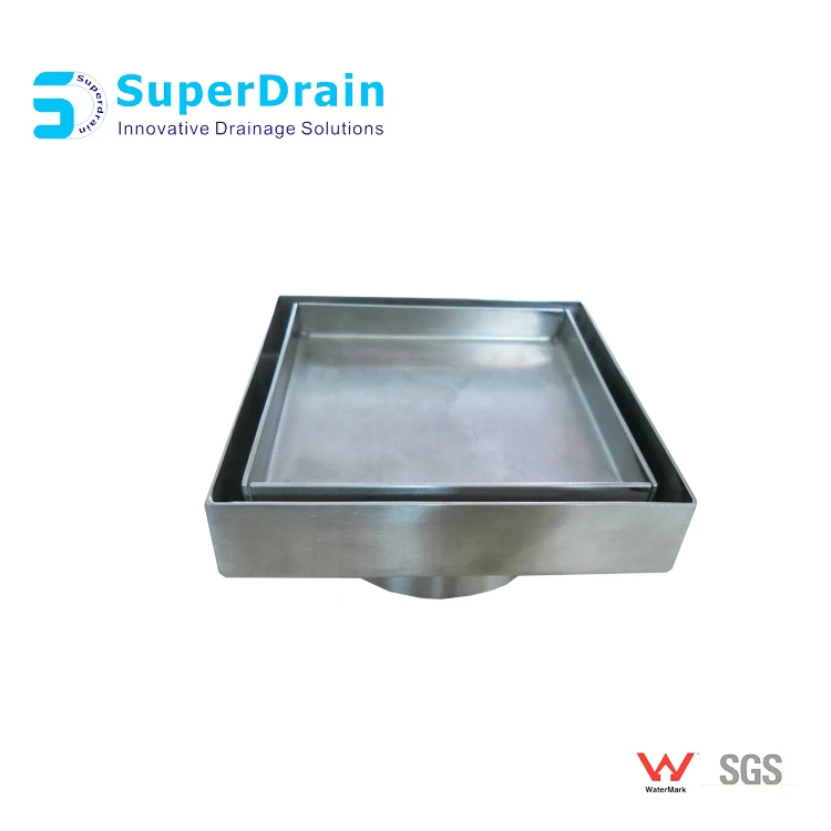 Professional Bathroom Toilet Tile Insert Square Floor Drain