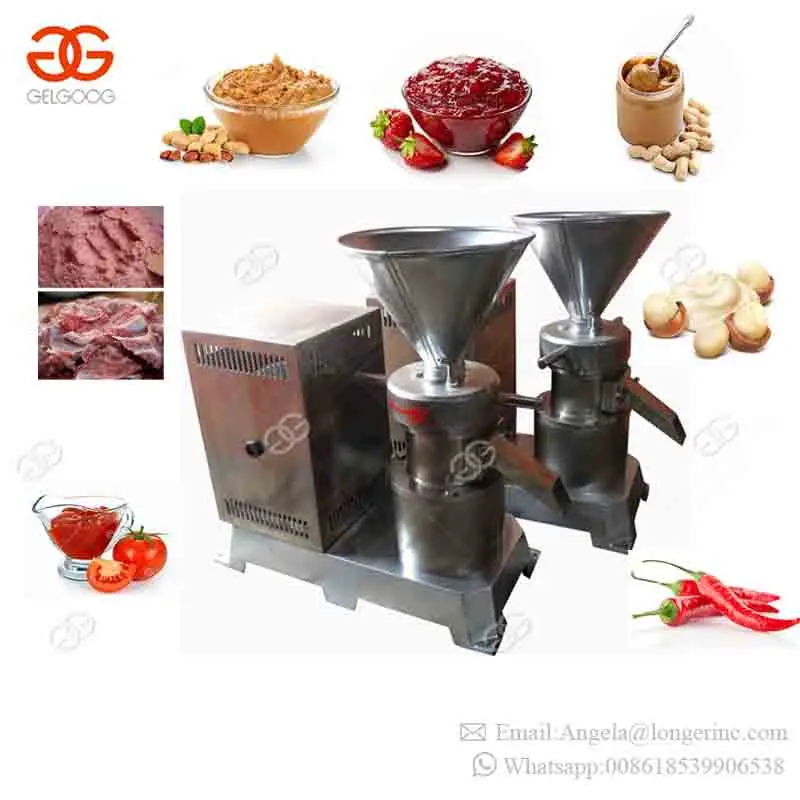 High Definition Fruit Jam Chili Paste Cocoa Peanut Butter Making Machinery Colloid Mill Chicken Bone Paste Grinder Machine