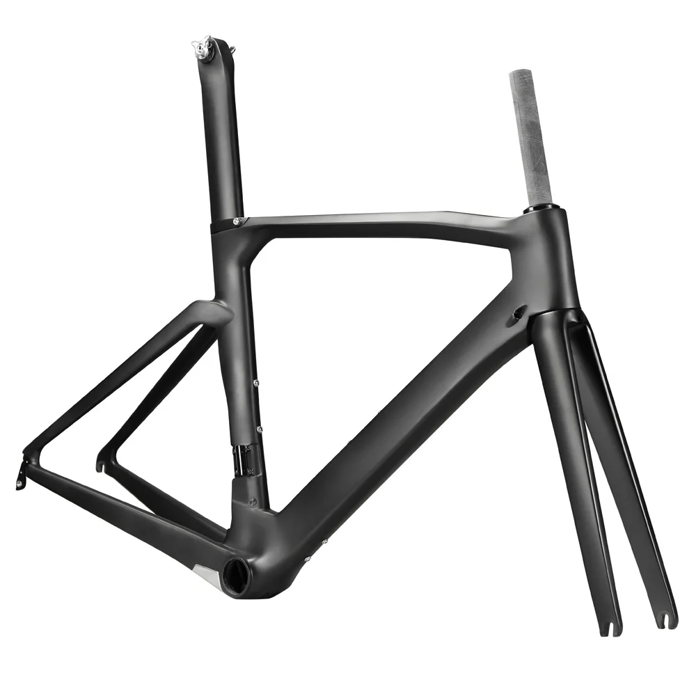 
T700 1.25-1.125 tapered fork BB386 toray carbon fiber road bicycle frame 