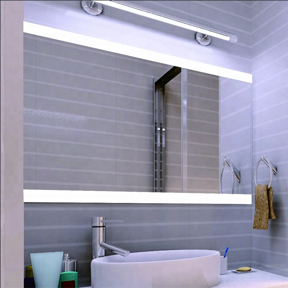 Hotel Customized Decorative Wall Smart LED Bathroom Mirror With Music Speaker