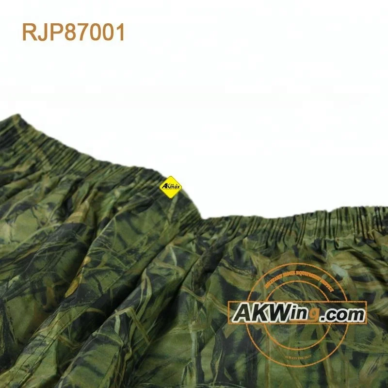 Army Forest Camouflage PVC Raincoat Police Rain Suits Military Raincoat
