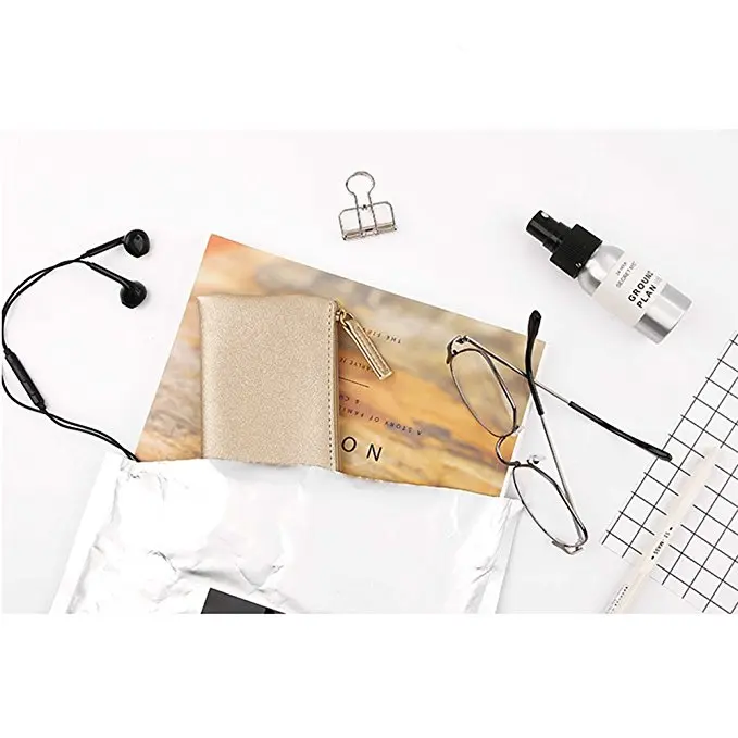 Soft PU Leather Handy Travel Pencil Case