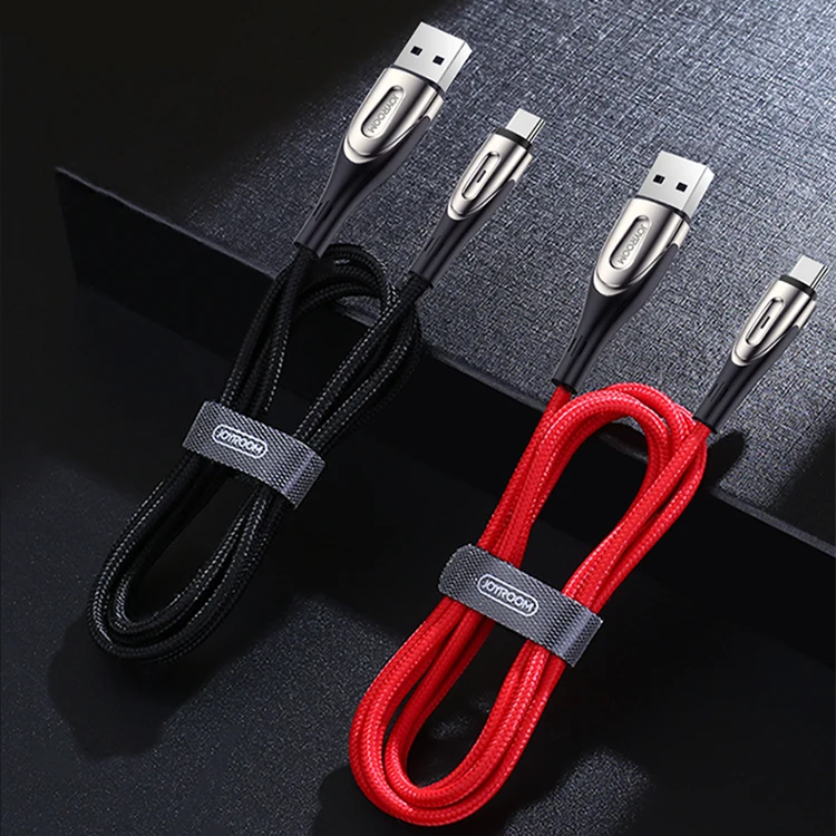 Joyroom TYPE-C data cable Braided Nylon Aluminum Fast Speed 1.2 Meter Usb Type C Cable
