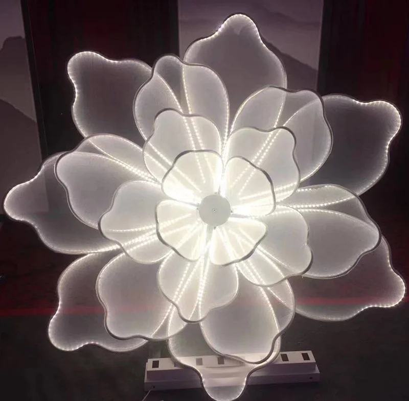 2019 новый дизайн, двойное использование, светодиодные большие цветы, подставка, потолочное украшение, украшение для свадебной вечеринки