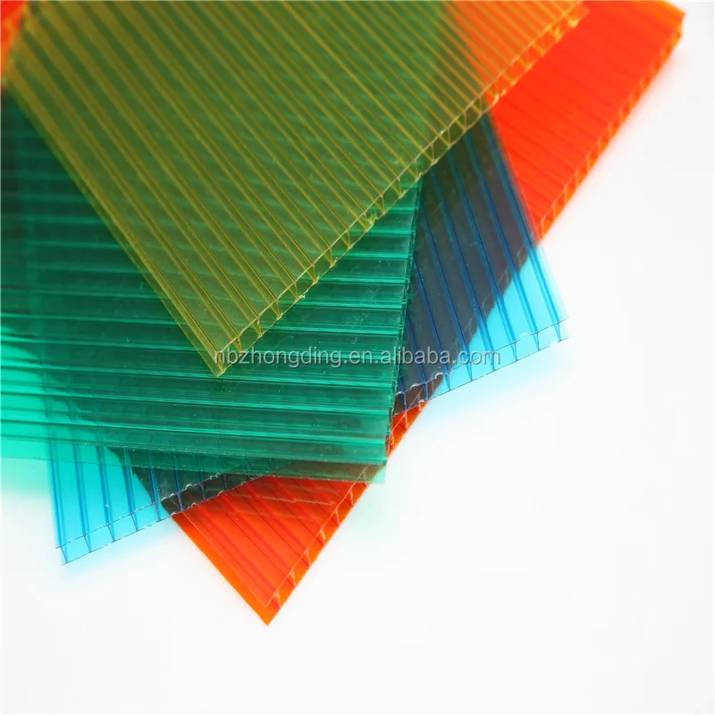 
twinwall lexan crystal polycarbonate hollow sheet/twinwall hollow polycarbonate/twinwall polycarbonate hollow sheet 