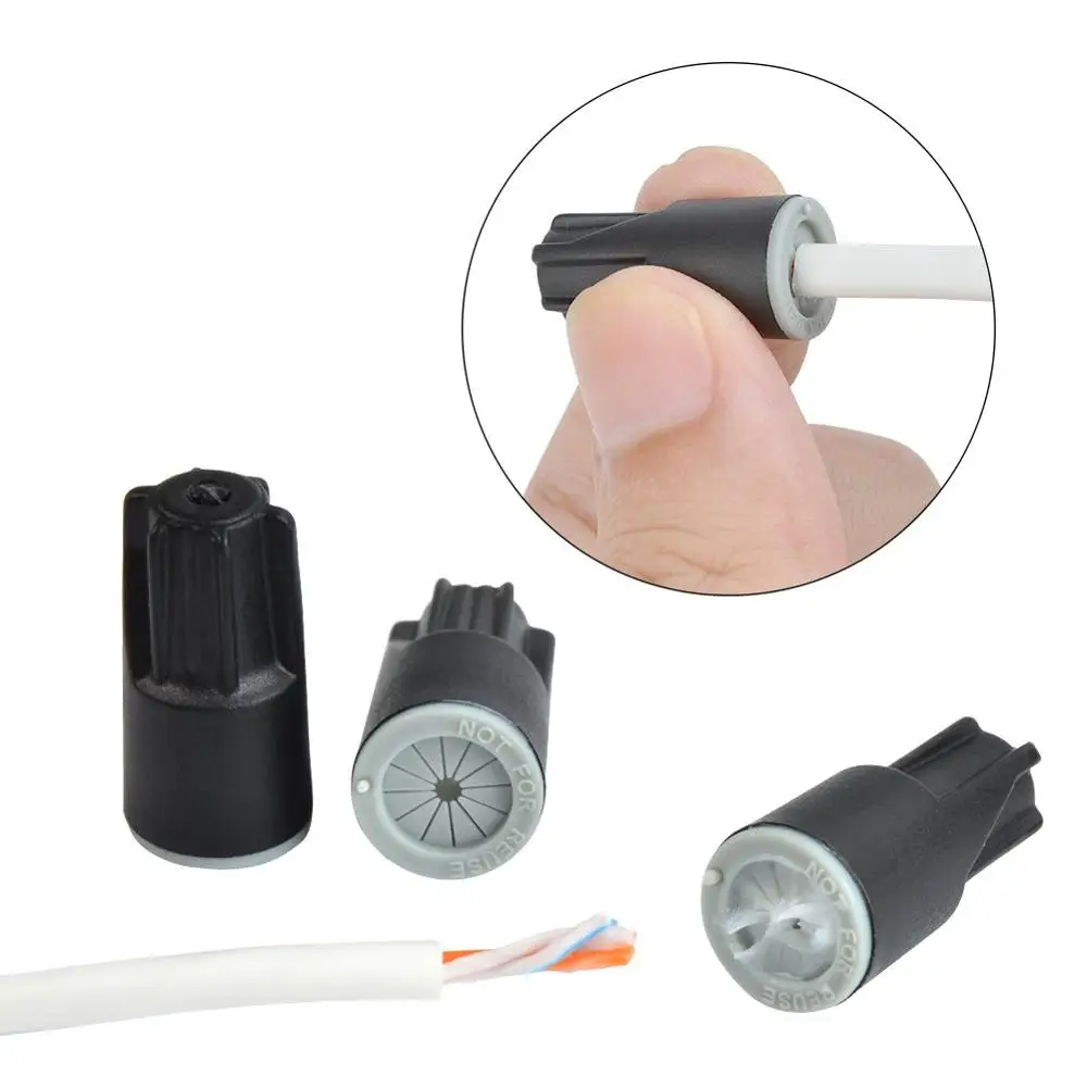 Waterproof Twist Connectors Grease Outdoor Seal Elect Wire Nuts Electrical Wire Connector Black/Blue