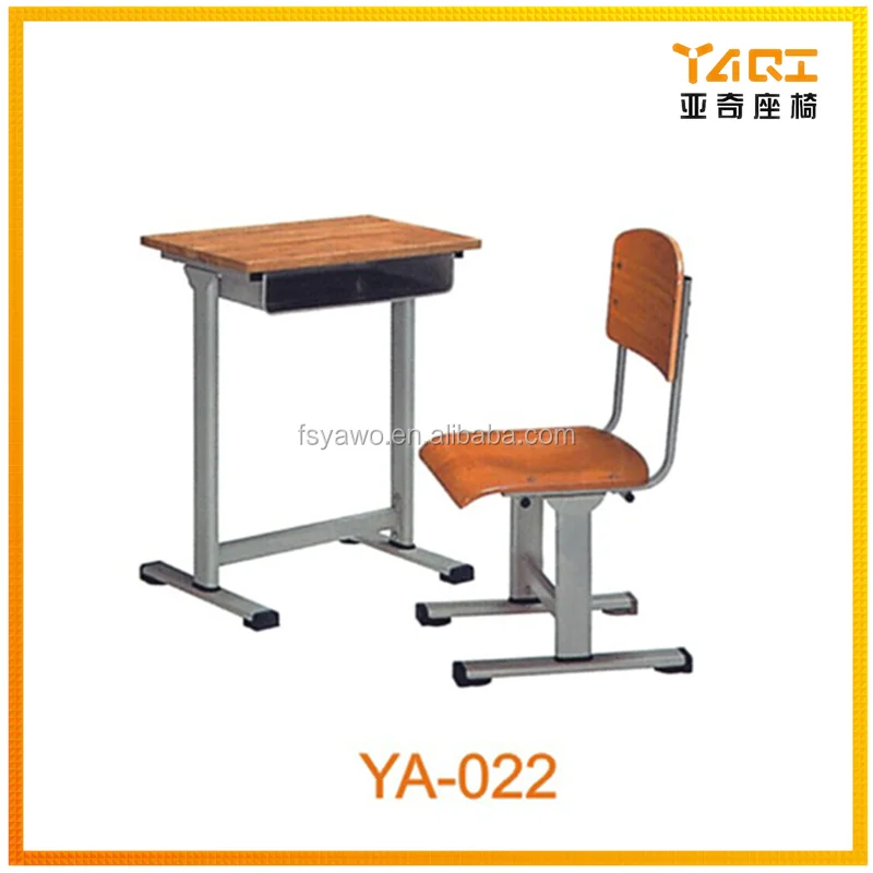 Wood Material School Desk and Chair Kindergarten Classroom Furniture