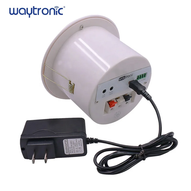 USB Downloadable Small Infrared Sensor LINE IN Mini Ceiling Audio Loudspeaker