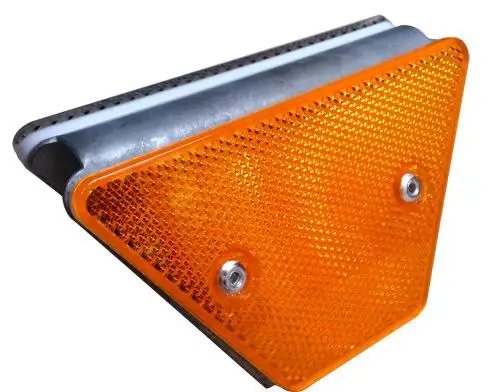two reflector double-sides support orange Reflective zinc plating delineator road safety signs