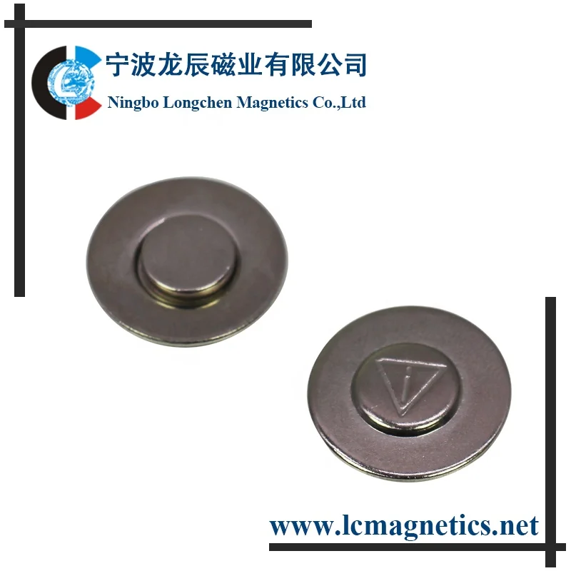 MNB-08 strongn magnets inside magnetic name tag for clothing