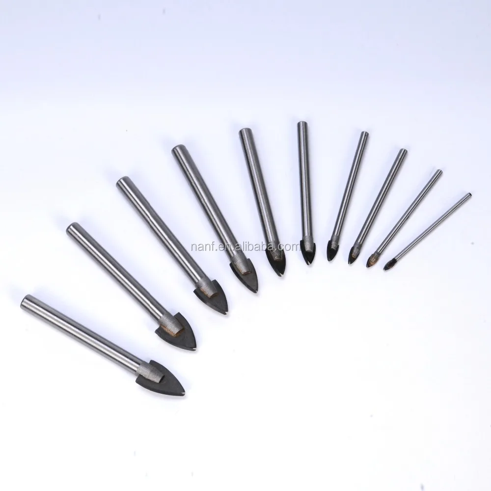 Glass Tile Drill Bit Carbide Tipped Spear Head Ceramic Tile Marble Mirror Porcelain Drill Bit