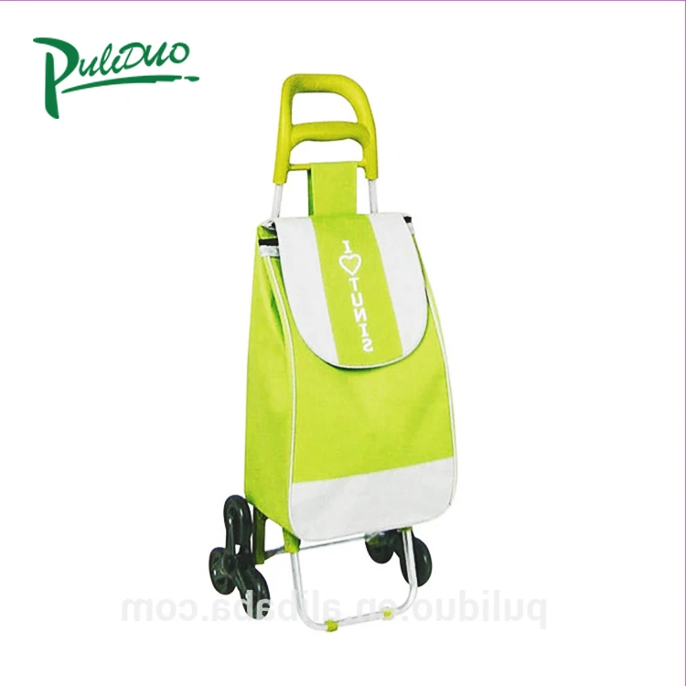 Foldable grocery cart Widely Used Shopping Trolley Vegetable Shopping Cart Bag With Wheels