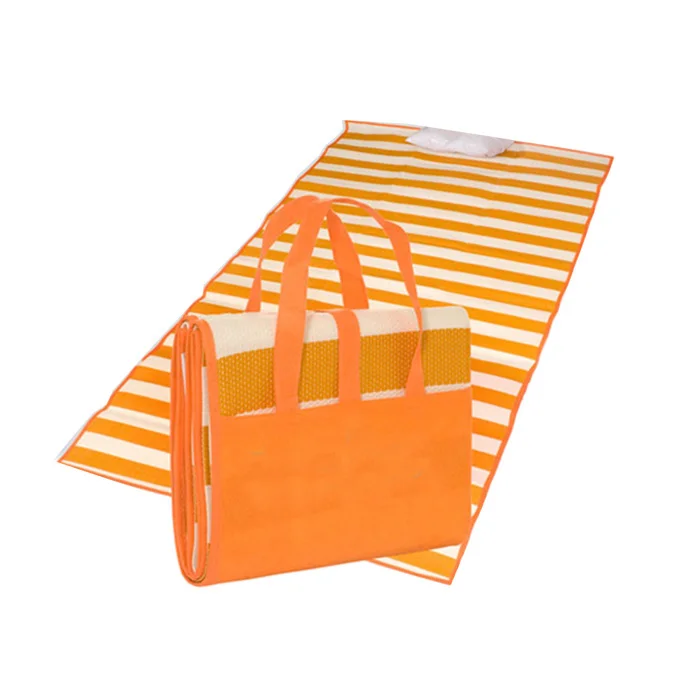 Waterproof Printing  Outdoor Camping folding PP Woven Plastic Beach Picnic Mat