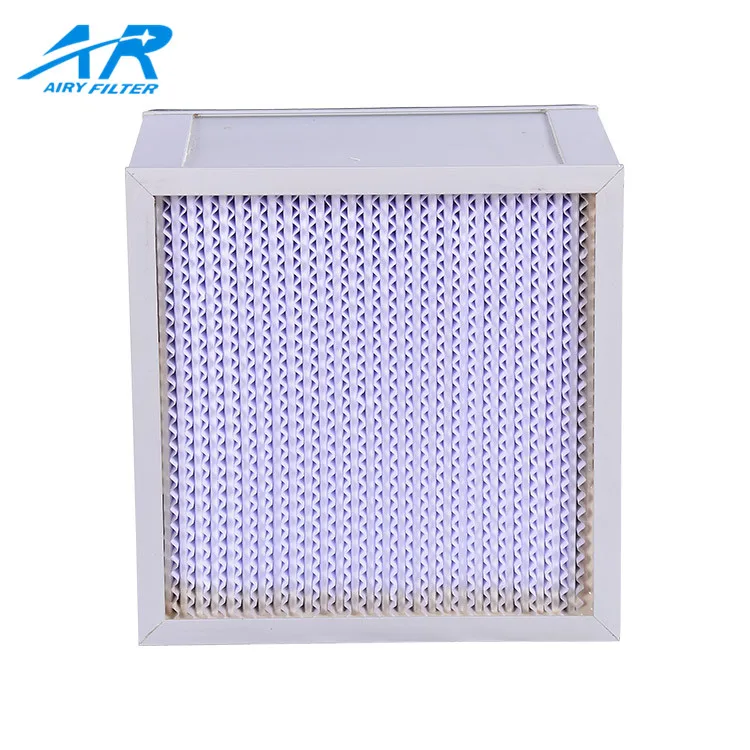 Hepa 12 Wahable pleated  Filter with 3 micron for Clean Room