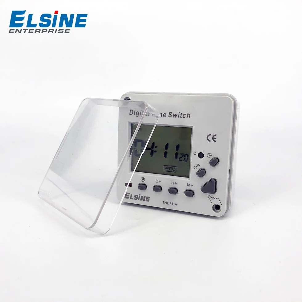 Программируемый электронный ЖК-цифровой таймер ELSINE THC711 240 в 16 А AC din rail