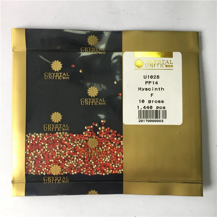 10 gross packing PP24 Jet Top Quality point back strass chaton factory directly wholesale