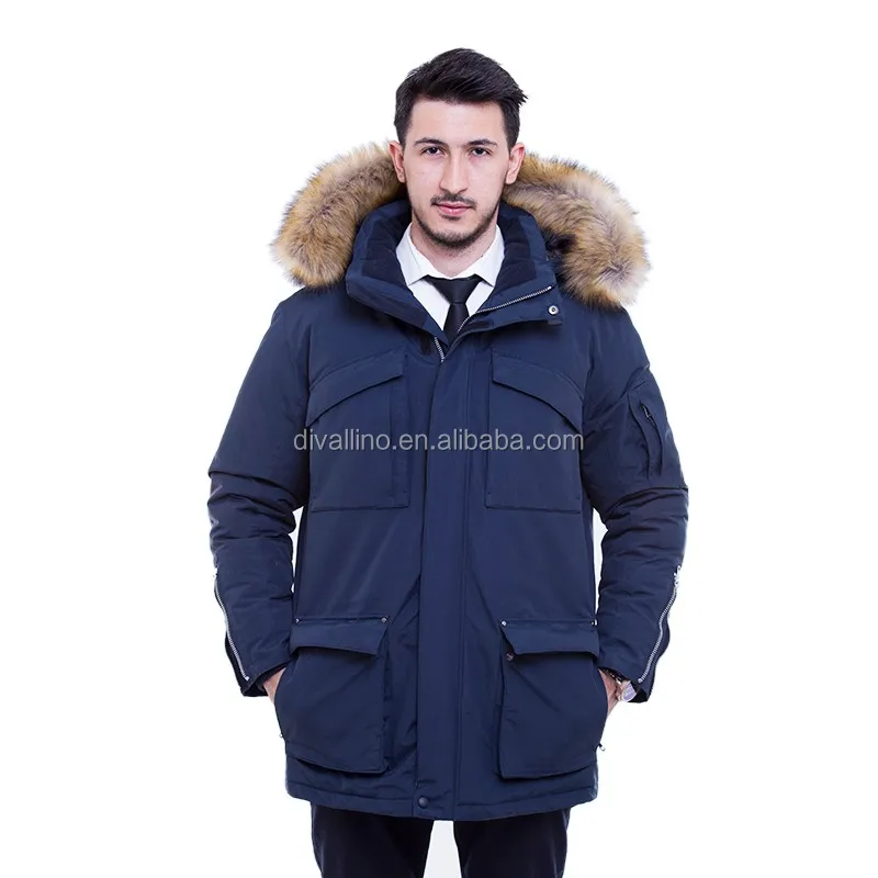 2020 Direct Factory of Fur Trim Down-Filled Parka and Winter Coat for Men