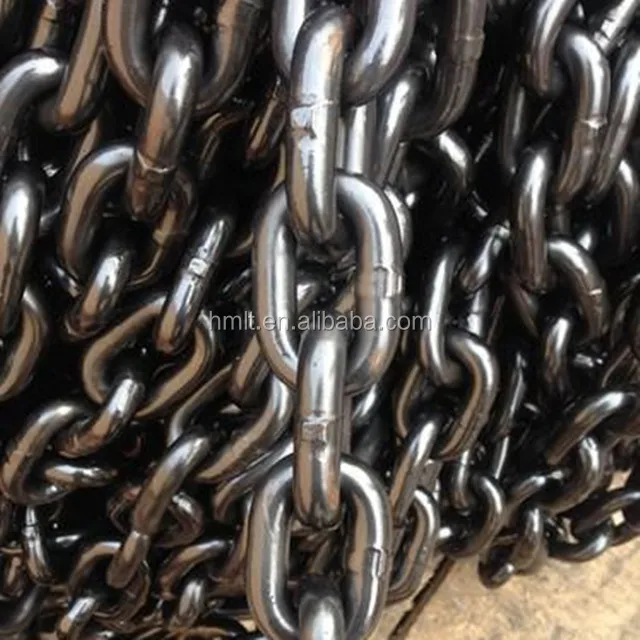 Black 22mm alloy steel lifting chain sizes standard EN818-2