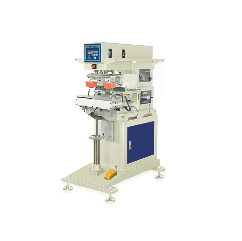 HP-200BY High precision  semi-automatic 2 color ink cup pad printing machine