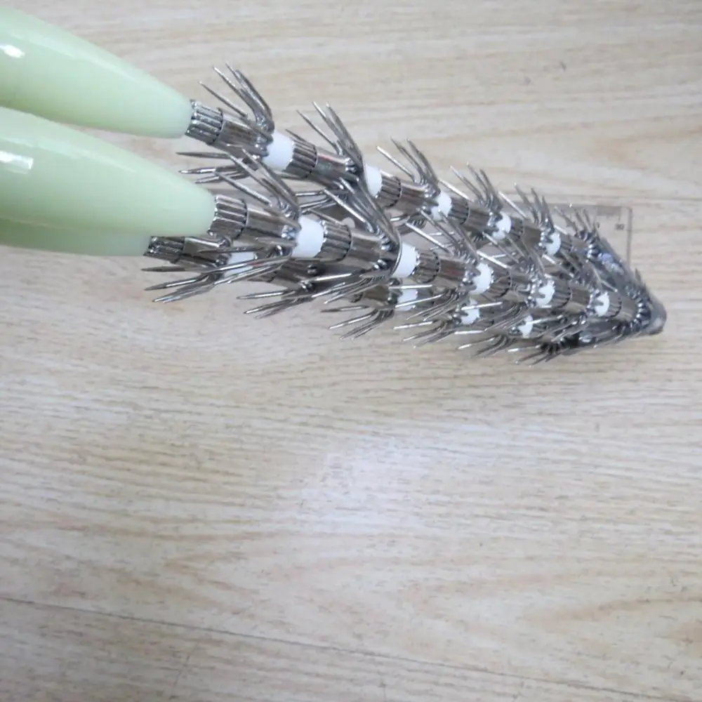 
three line fishing stainless steel big squid hooks 