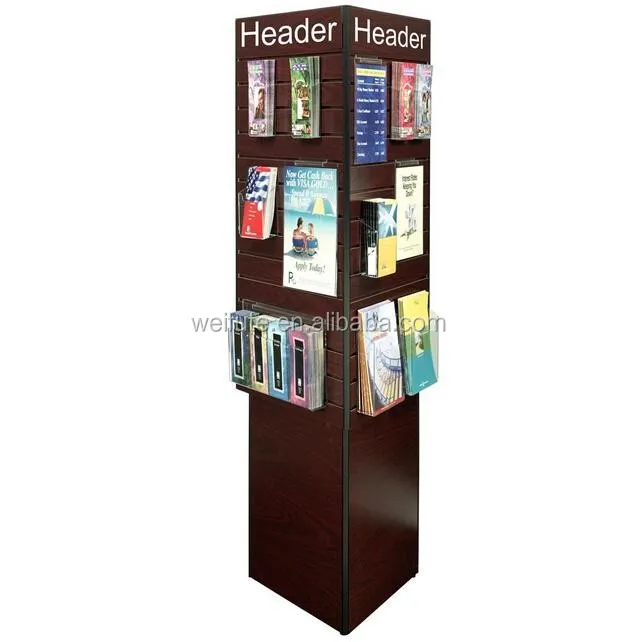 
Wooden brochure display rack, brochure rack 