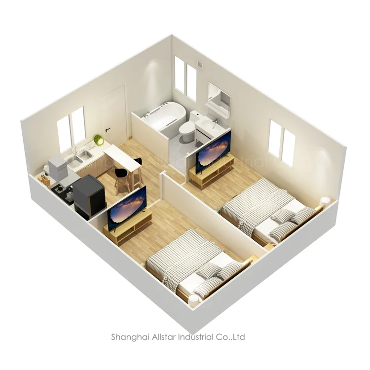 Cheap prefab houses portable toilets cabin movable container house for sale