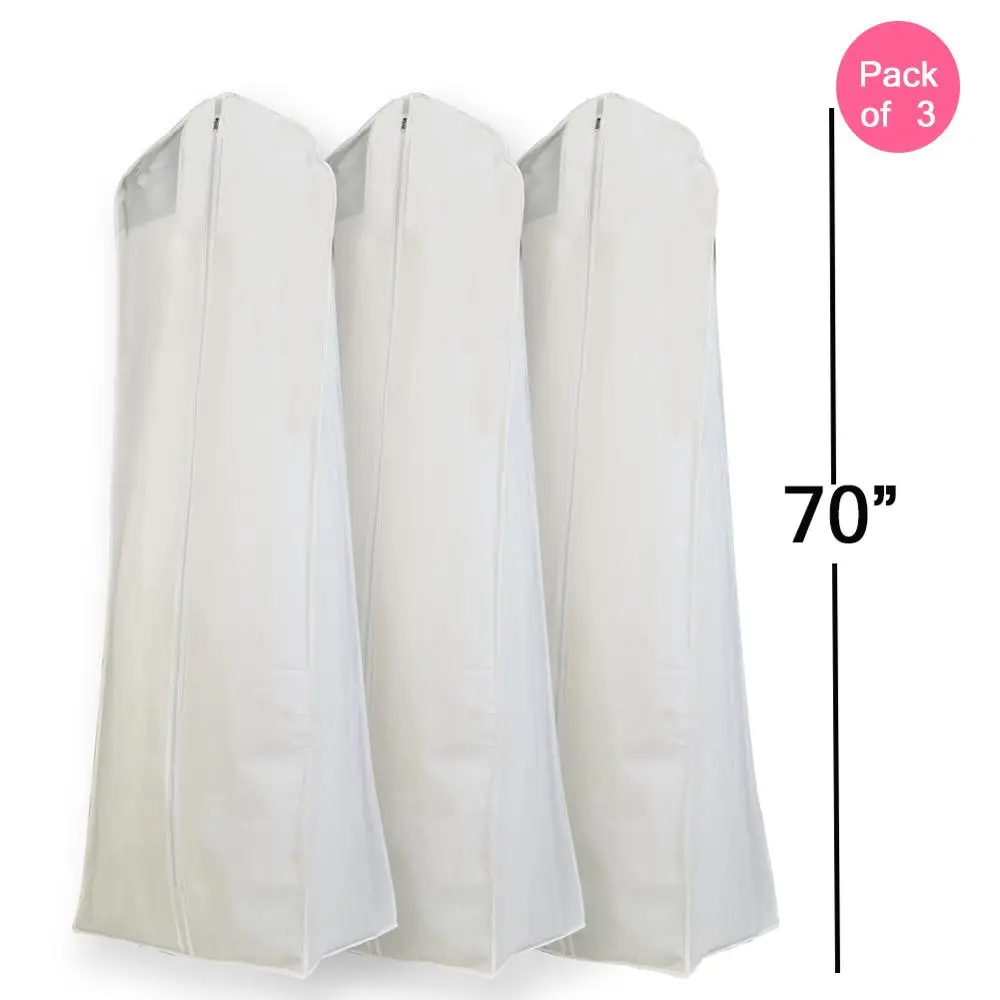 
Dongguan White Non Woven Large Wedding Dress Garment Bag, Wedding Gown Storage Bag 