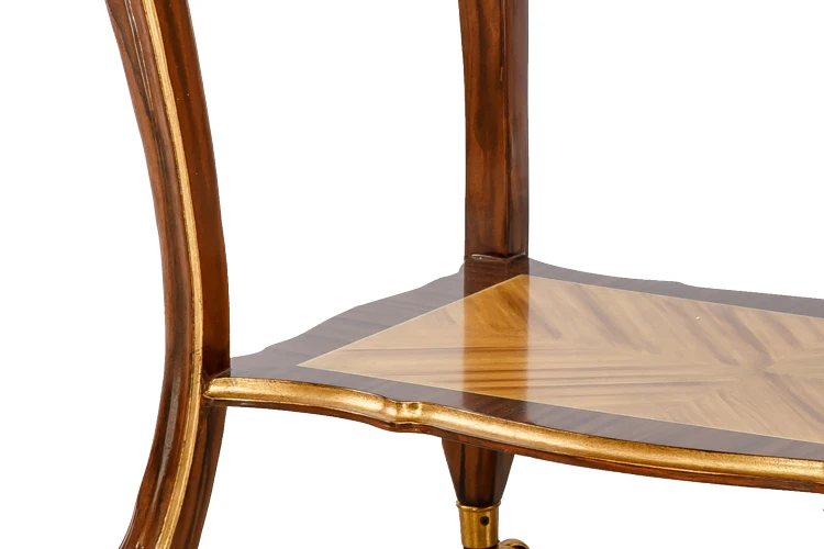 Роскошная деревянная тележка для еды чая закусок переноски из кухни в гостиничные номера стол ресторана Сервировочные традиционные