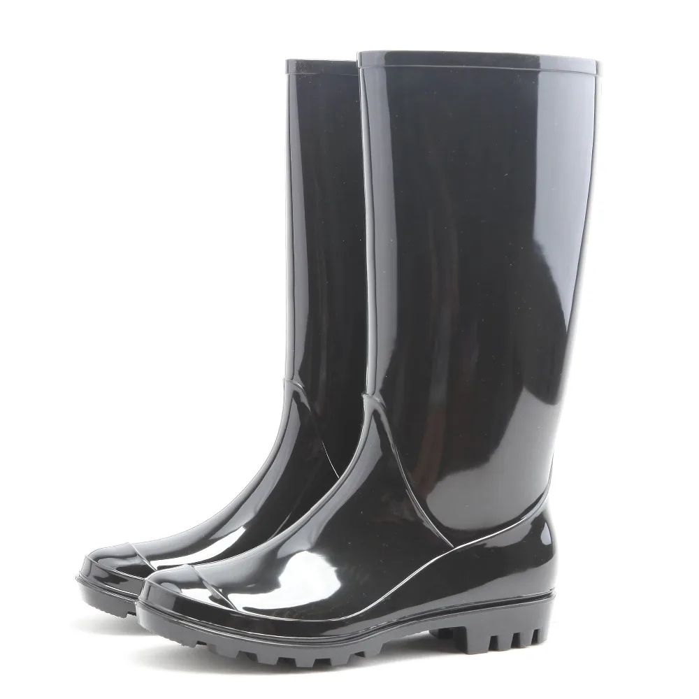 custom printing cheap PVC wellington rain boots women China manufacturer