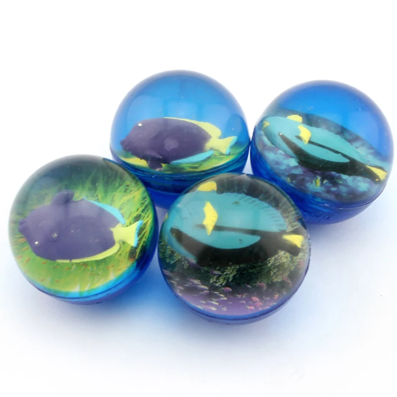 
transparent balls with sea animals inside fish turtle dolphin big rubber bouncing balls 