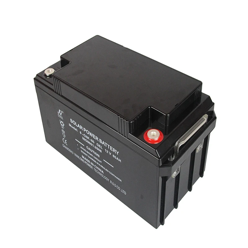 Гель свинцово-кислотная аккумуляторная батарея многократного цикла глубокого заряда-разряда 12V 65AH Солнечная аккумуляторная батарея