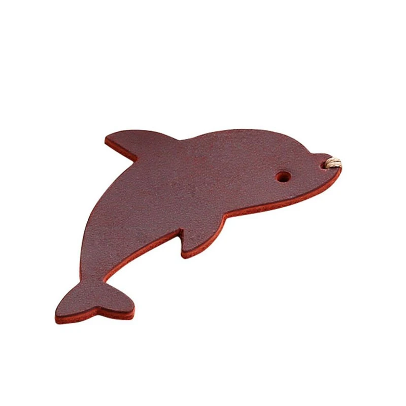 
Dreamtop DTF282 dolphin cute bookmarks for students OEM small gift leather bookmark with private label 