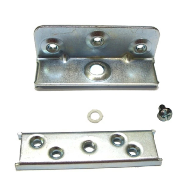 Yellow Zinc Heavy Duty Furniture Metal Bed Connector Bracket