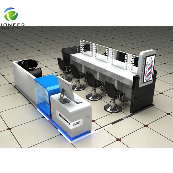 Customize OEM Mall Salon Beauty Nail Eyebrow Bar Kiosk 3D Design Freely