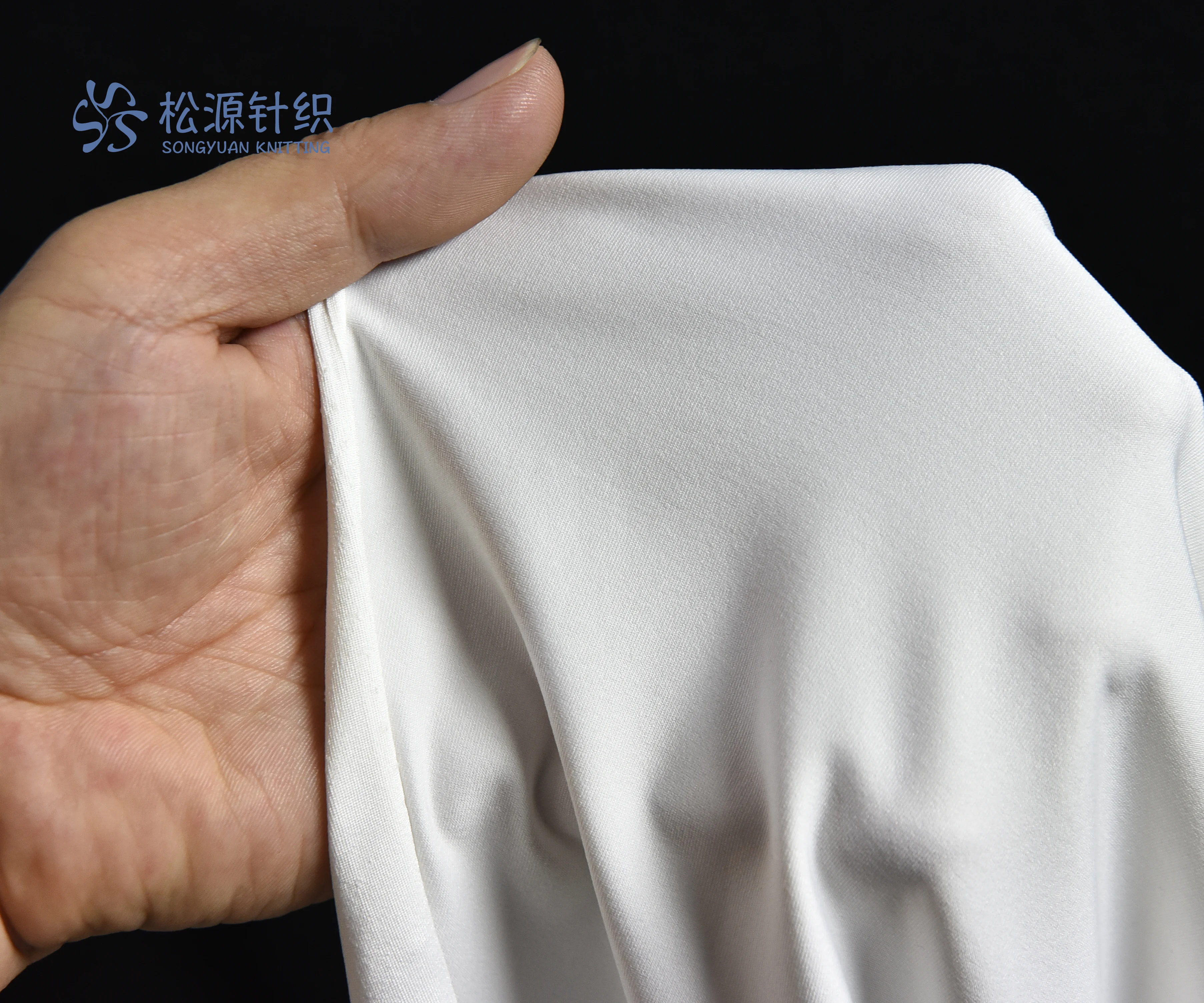 
 High quality 180g knit 90 polyester 10 spandex  elastic fabric for T shirt  