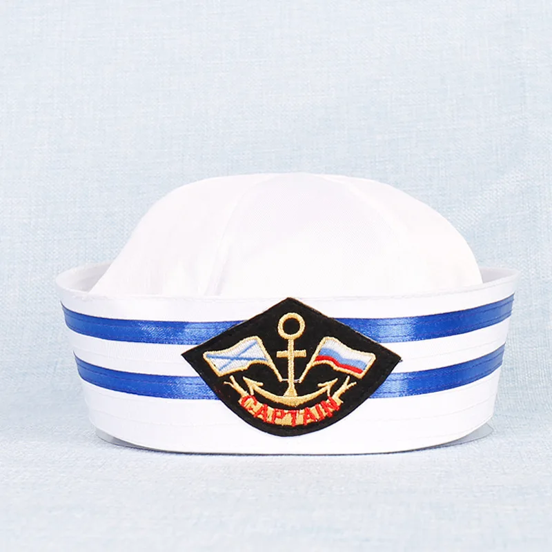 Adults Age Group and Unisex white sailor hat custom blank sailor caps hats Popeye hat for party stage performance