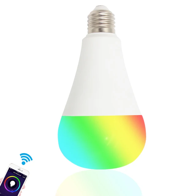 
12W RGBW CCT Color Changing App Remote Control work with Amazon Alexa Google Home smart bulb color changing chandelier bulbs 