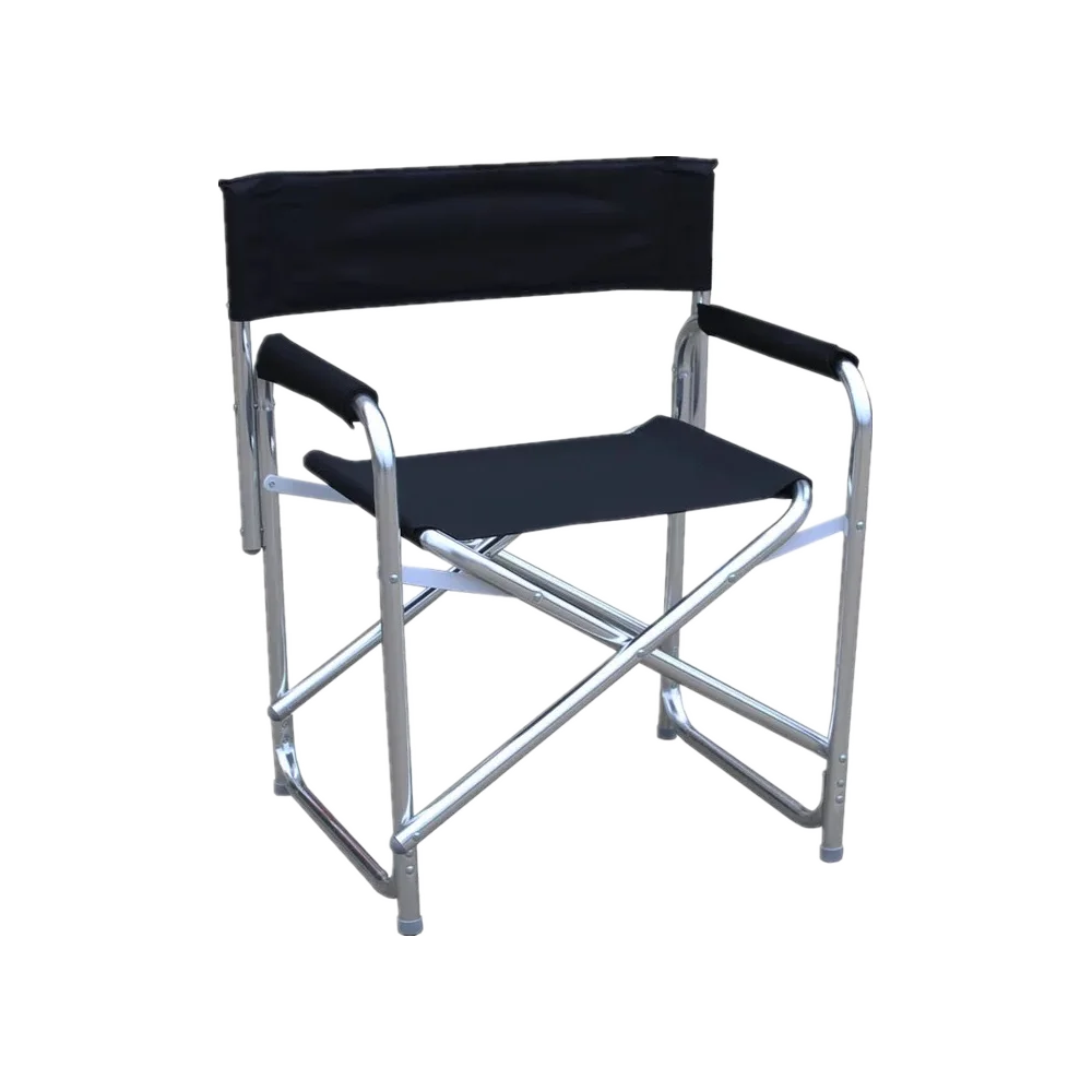 Camping Aluminum  Directors Chair Portable Collapsible Metal Tall Folding Outdoor Beach Foldable Picnic Chair