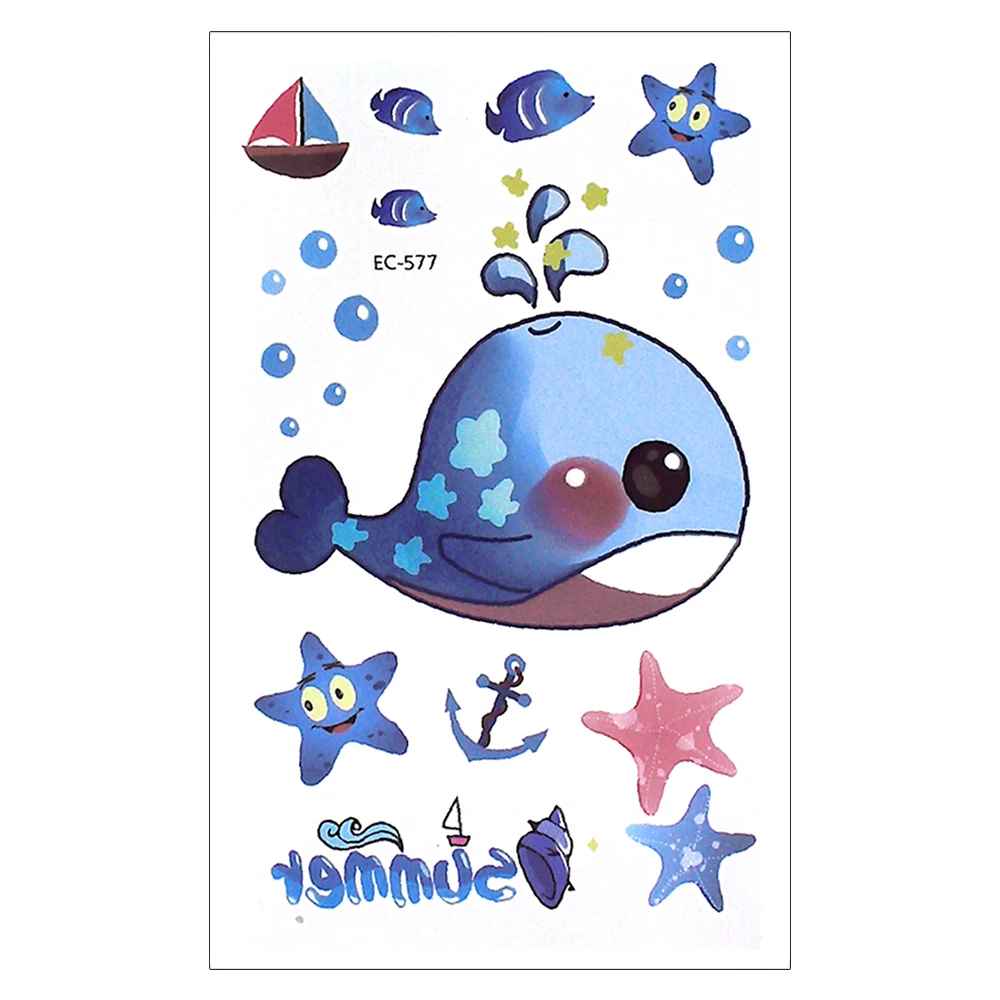 Temporary Tattoos Stickers for Kids Safe Lovely Face