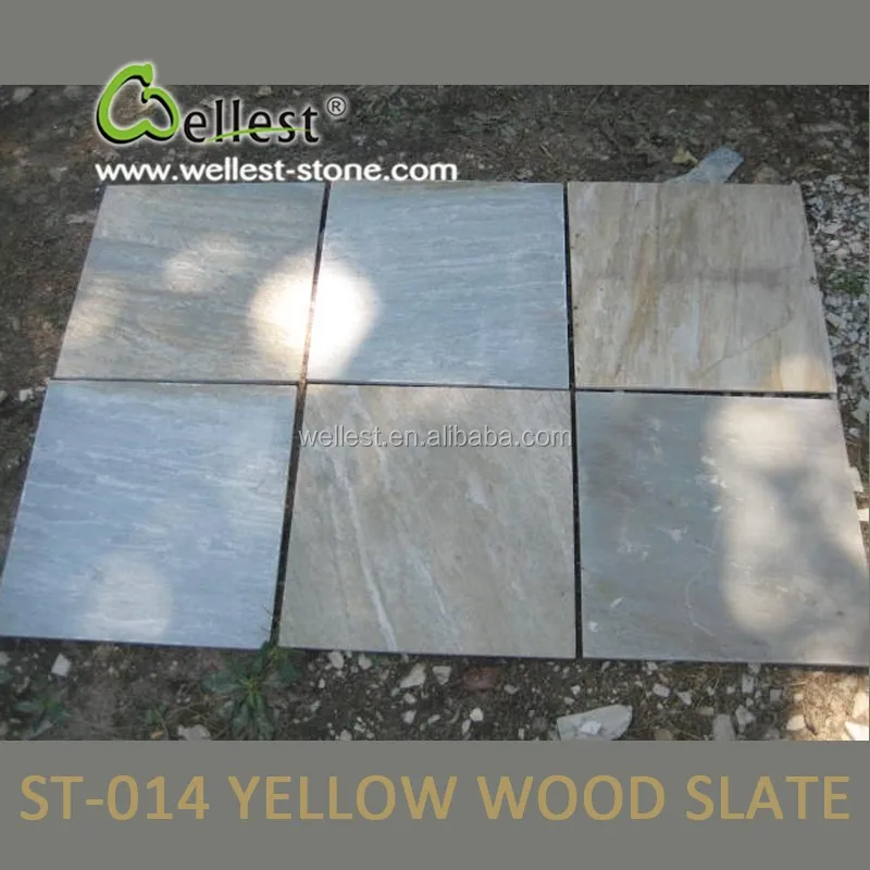 
natural split 15x15 rustic brown slate tile for garden 