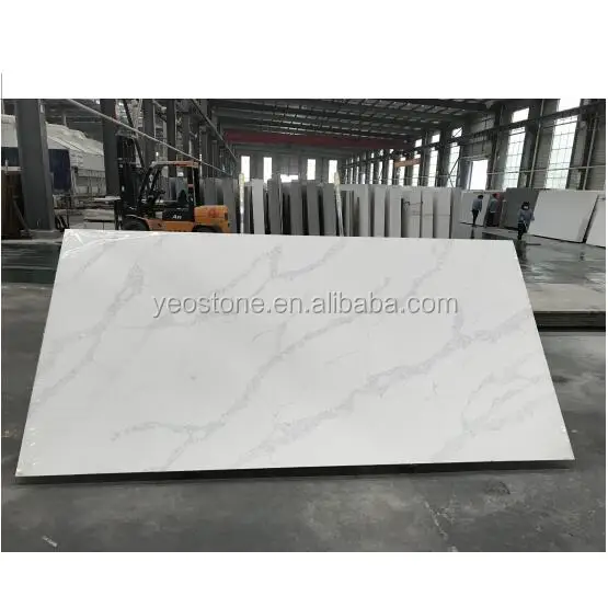 
2016 Hot Sale Clear Pure White Artificial Quartz Stone Slab Price India 