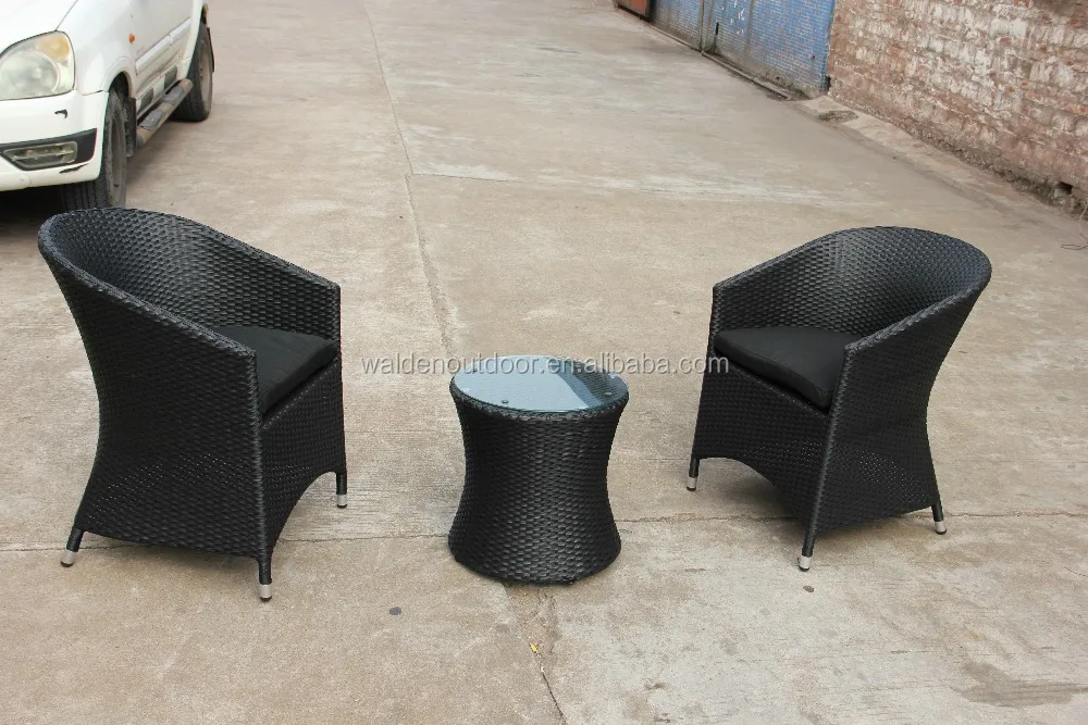 2017 Outdoor Patio PE Rattan Chair Terrace Wicker Table and Chair Set (DH-323)