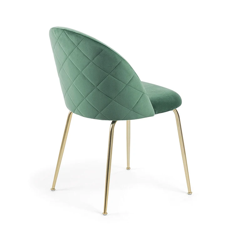 
GUYOU GY-4056 modern velvet living room restaurant dining chair with metal frame 
