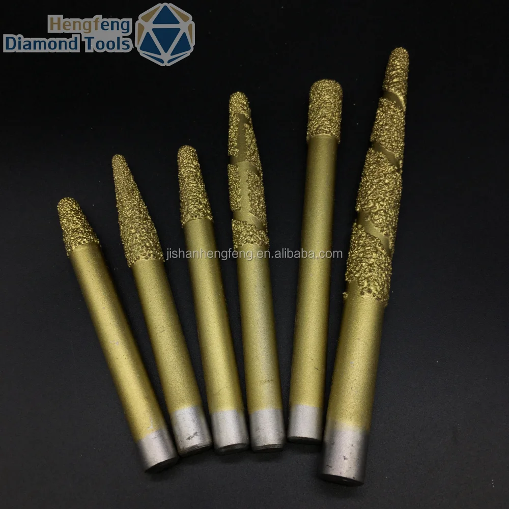 China factory engraving tools brazed diamond graver for grave stones