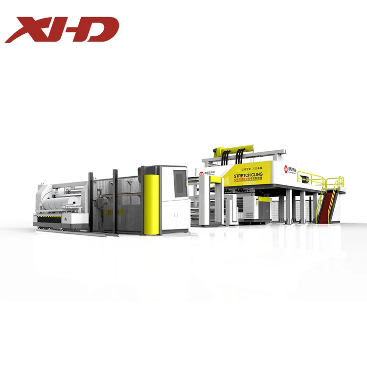 XHD-80/130/80*2400 Automatic Cast Film Line Machine With Four-air-shaft Center Winder